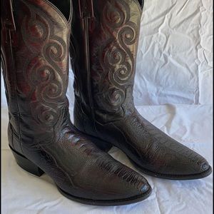 COPY - Dan Post Ostrich leg beautiful like new 10 1/2 D